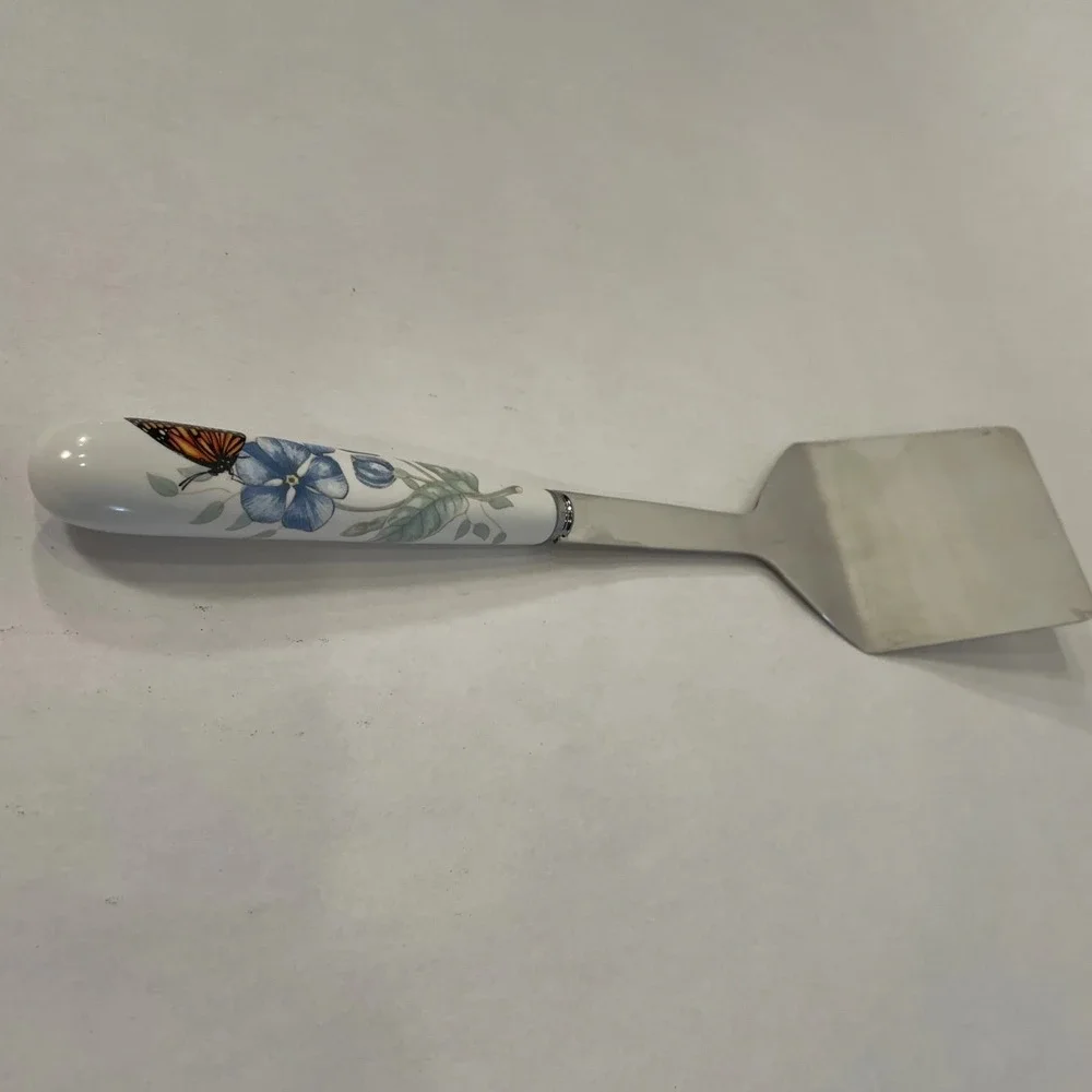 Lenox Butterfly Meadow Lasagna Server With Stainless Blade